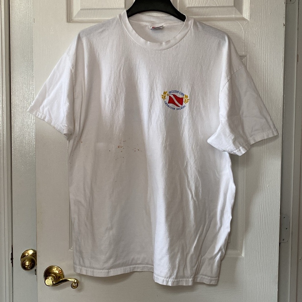 VTG Scuba Cat Catalina Island California Avalon Boat Scuba Diving Divers Shirt